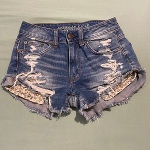 American Eagle Outfitters Jeans Sequins Shorts